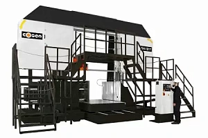 Высокопроизводительная полуавтоматическая двухколонная ленточная пила в Воронеже