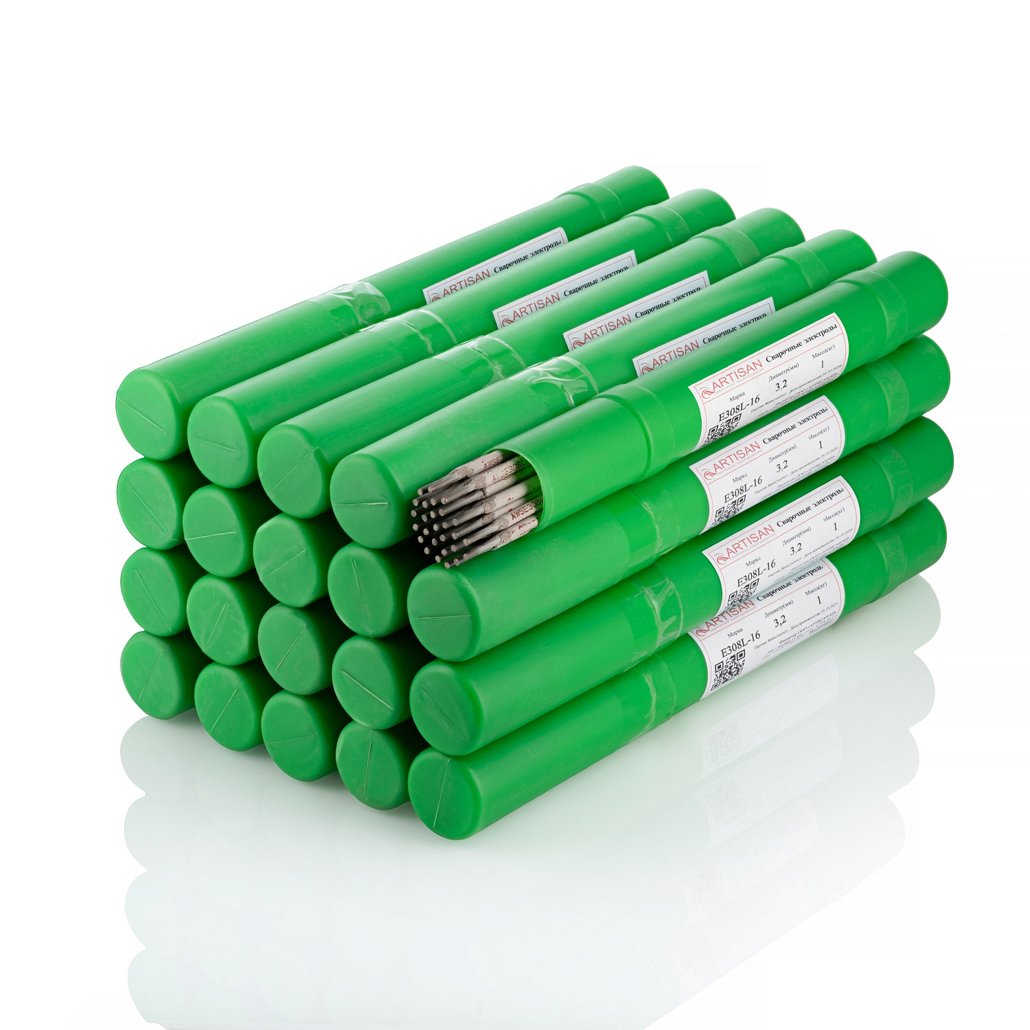 Электроды по нержавеющей стали Е308L-16 д.3,2мм (1кг) Артисан в Воронеже