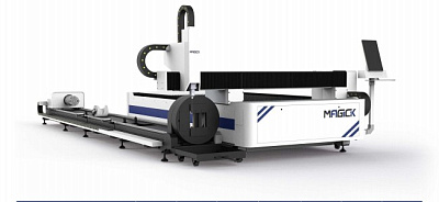 Двунаправленный волоконный лазерный станок для резки листов и труб MK-ST в Воронеже