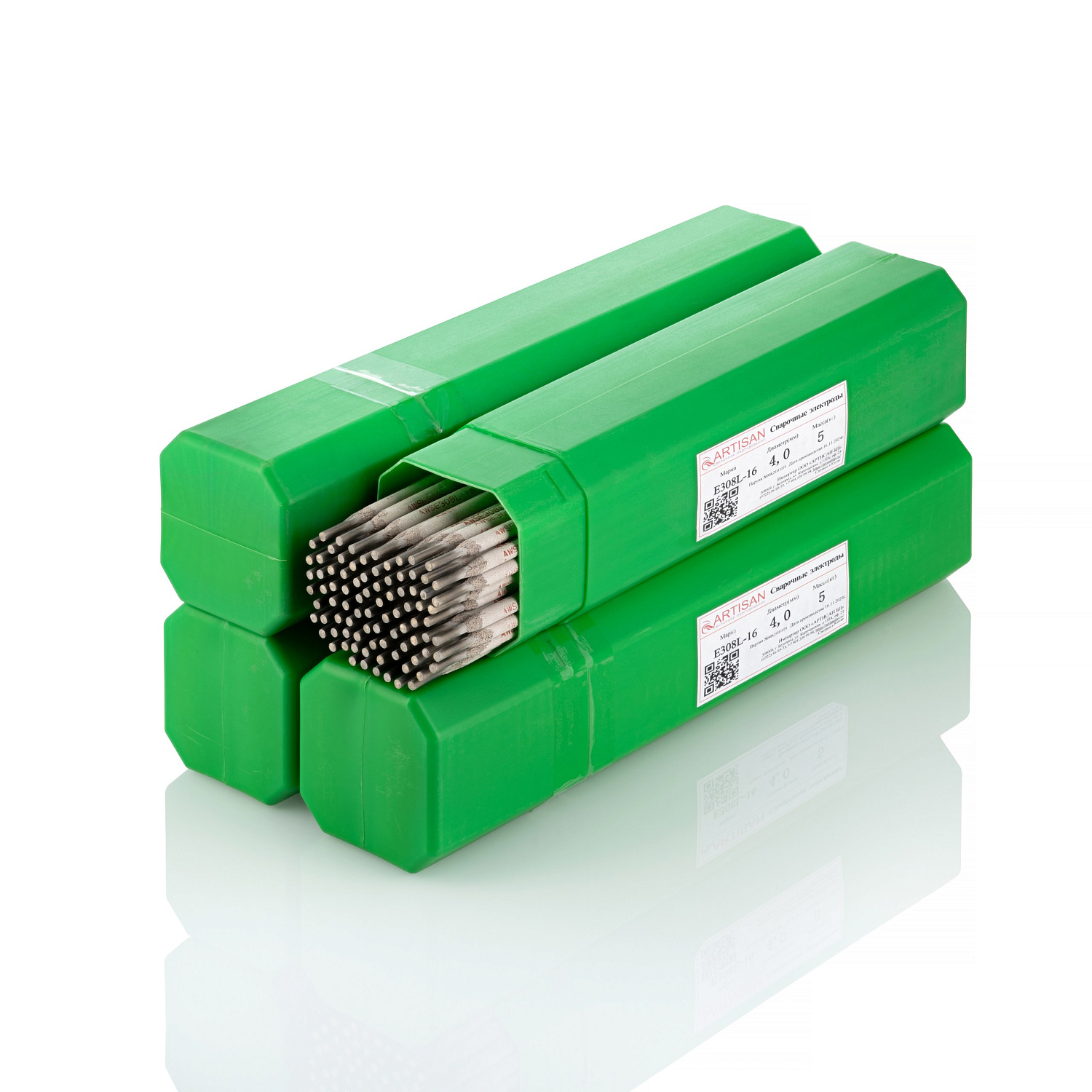 Электроды по нержавеющей стали Е308L-16 д.4мм (1кг) Артисан в Воронеже